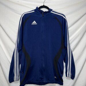Men's 90's Adidas Soccer Track Jacket, Color Navy Blue, Size XL